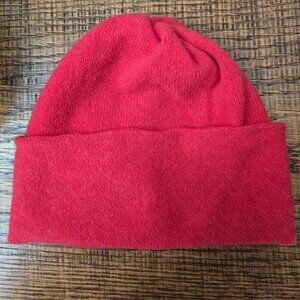 NWOT Jo Gordon 100% Lambswool Fuchsia Pink Beanie Hat OS